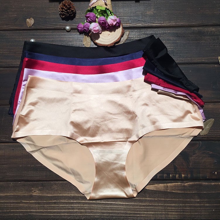 femmes Sexy soyeux Culotte été sans couture lisse slips culottes sous-vêtement