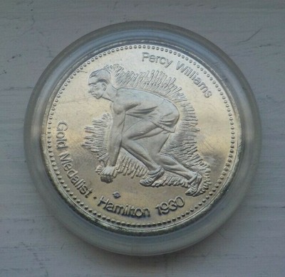 Percy Williams 1930 Gold Medalist 1978 Edmonton Commonwealth Games Medallion