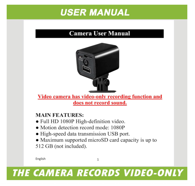 DIVINEEAGLE Mini Spy Camera Hidden Camera Charger for Spying + 32GB SD Card | Se - Image 5