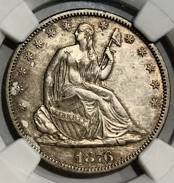 1876-S Seated Liberty Half Dollar NGC AU Details