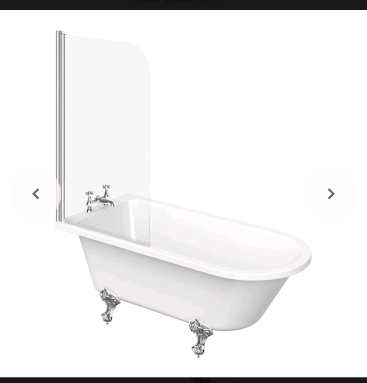 Victoria plum bath/shower screen in Gateshead, Tyne and Wear Gumtree