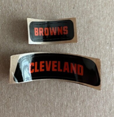 *MINI* Schutt Football Helmet Front & Rear Bumper Decals Cleveland Browns