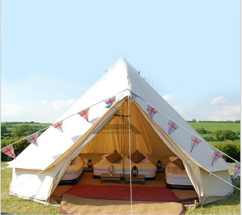ぱっくんCamping with Soul BELL TENT 450 TOMOUNT Insulated Canvas Tent with Stove Jack, Suitable for