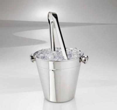 Partycolare Secchiello Porta Ghiaccio con Pinza Diametro 14cm Altezza 13 cm