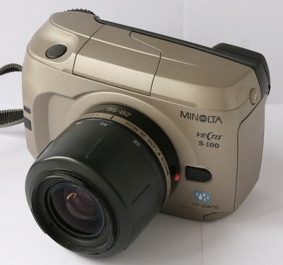 ミノルタベクティス　S-100 MINOLTA VECTIS S-100 SLR IX-DATE APS CAMERA WITH 28-56MM