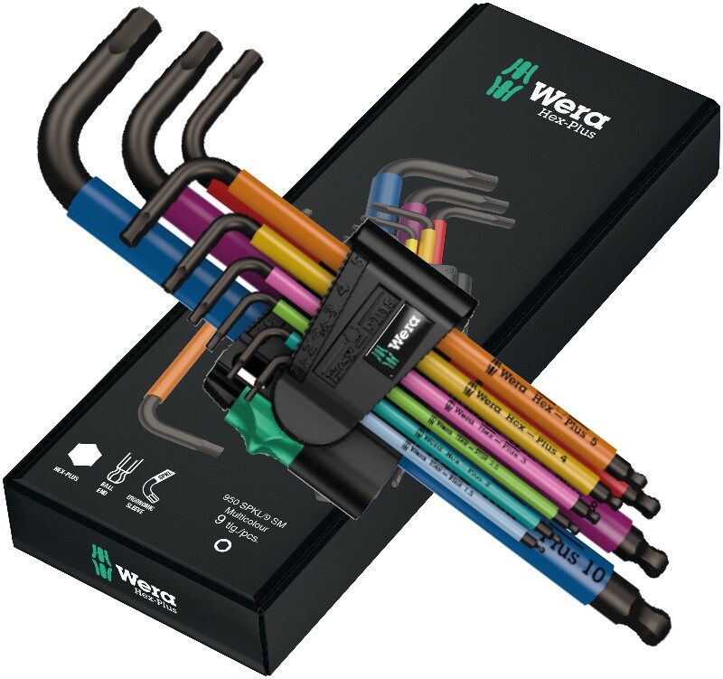 Wera Winkelschlüsselsatz 950 SPKL/9 SM N - Winkelschlüssel Set 05073593001