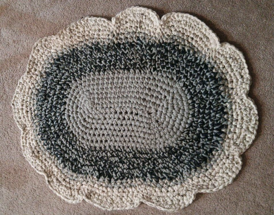 Hand Crocheted Rug/Wall Hanging