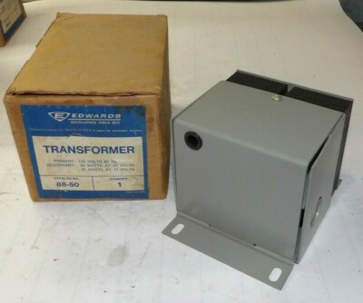 NEW EDWARDS SIGNALING 50 VA POWER TRANSFORMER PRI. 120 V SEC.12-24 V 88-50