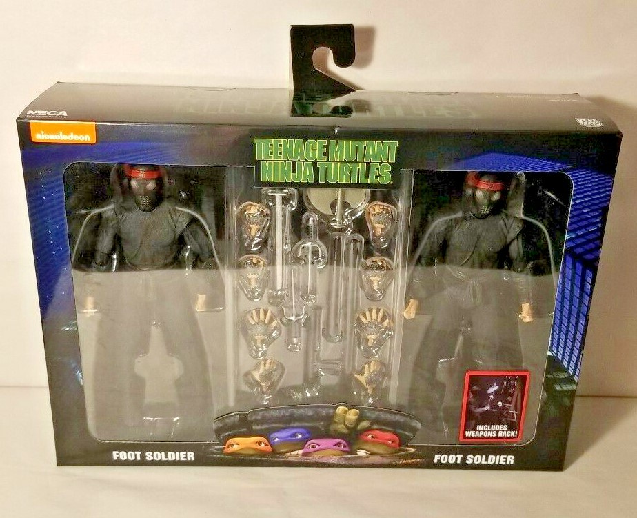 NECA TMNT WALMART EXCLUSIVE 2 PACK FOOT SOLDIERS & WEAPONS RACK FIGURES NEW #2 634482541296 | eBay