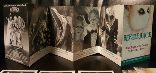 BEETLEJUICE: Rare Collectable 6 Stickers w/ Booklet (100% Complete) LOT