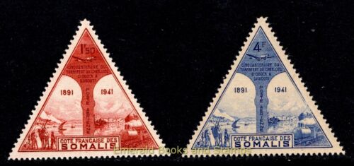 EBS French Somaliland 1943 - Obock - Djibouti - Transport - SO PA11-PA12 MNH**
