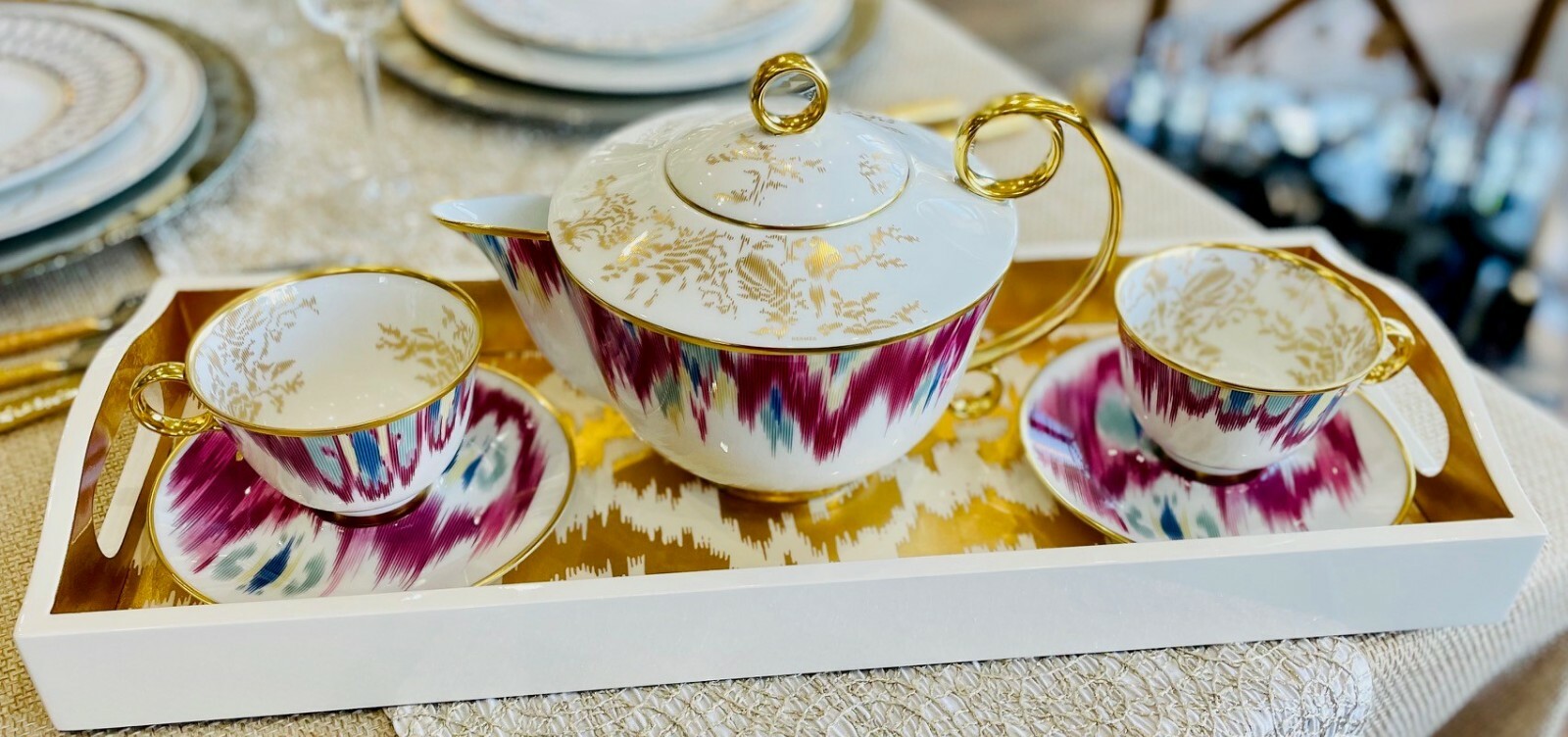 Hermes Voyage En Ikat Teacup ONLY, Brand New, No Box, Item Hermes Voyage En Ikat Teacup ONLY, Brand New, No Box, Item