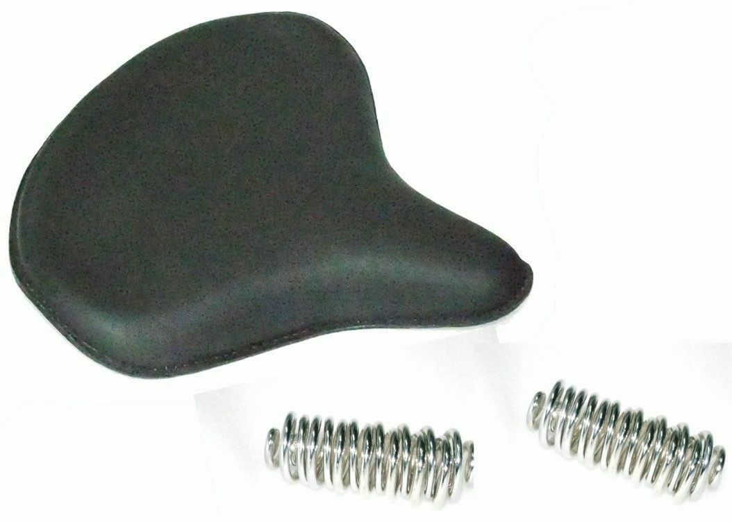 Fits Royal Enfield Fitting Black Front Driver Seat Bottom Leather Covered  