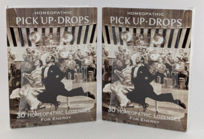 Lot of 2 - Historical Remedies Energy Pick-Up Drops/30 Homeopathic Lozenges  #60