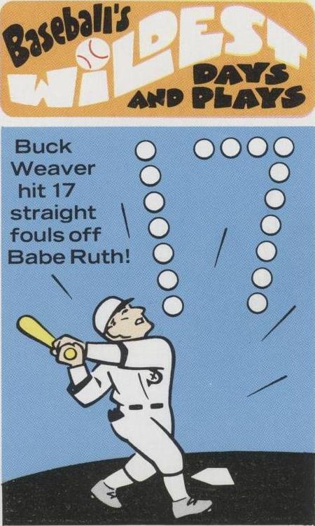 1974 Fleer Cloth Patches - Buck Weaver #11