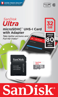 SanDisk Ultra 32GB 64GB 128GB Micro SD Class 10 SDHC SDXC Memory TF Card