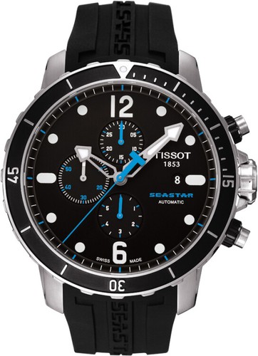 Мужские часы с автоподзаводом Tissot T0664271705700 Seastar 1000