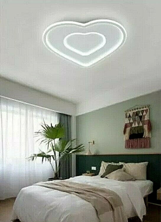 Plafoniera Lampada da Soffitto Led 63W 6500K Cuore Heart C19-F Bianco Freddo uni