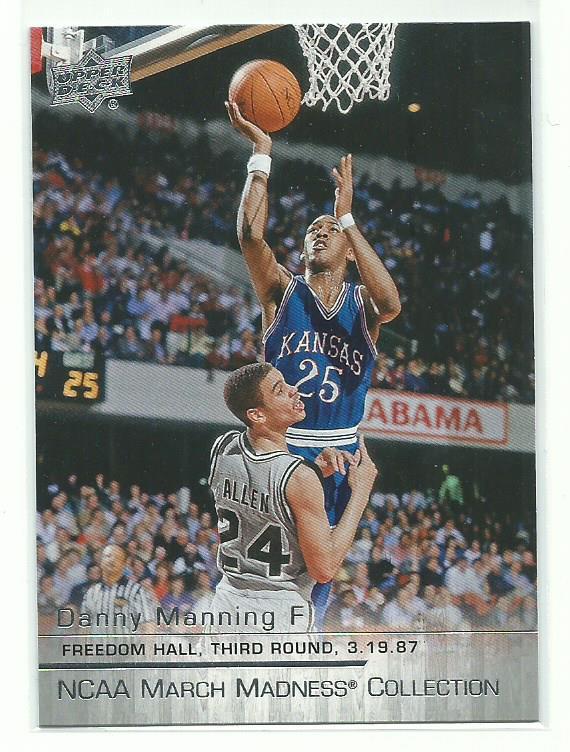 2014-15 Upper Deck March Madness DANNY MANNING Kansas Basketball Card # DM-1