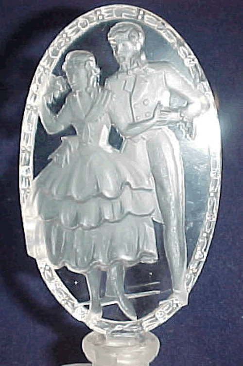 Czechoslovakia crystal perfume bottle Monsen and Baer