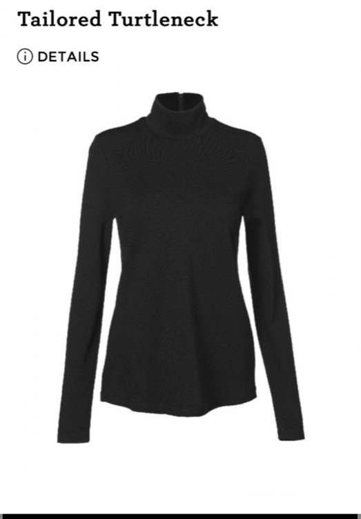 Cabi New NWT Tailored Turtleneck #4367 Black XS - XL Was $99