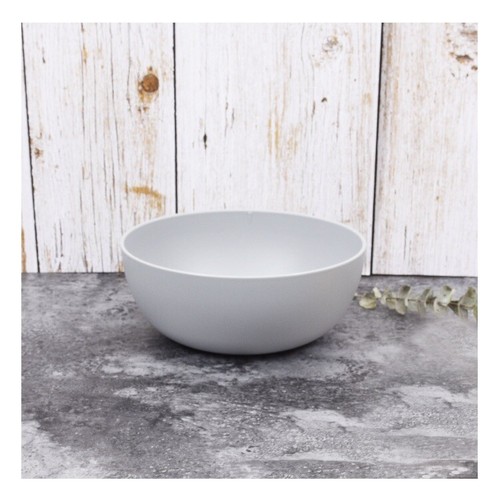 Set of 4 | Mainstays Plastic Cereal Salad Bowls, Round, Light Gray 38-Ounce