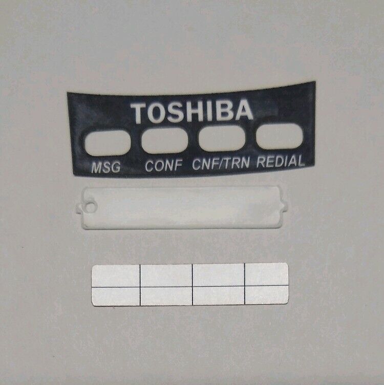Toshiba DKT2404 Adhesive Button Label, Paper and Plastic Strip