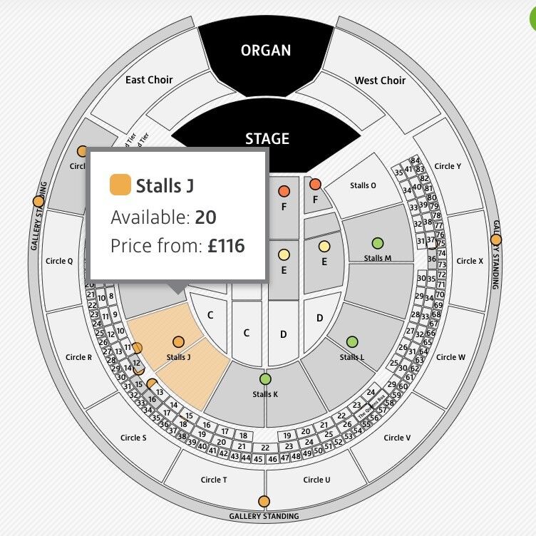 Albert Hall Seating Chart