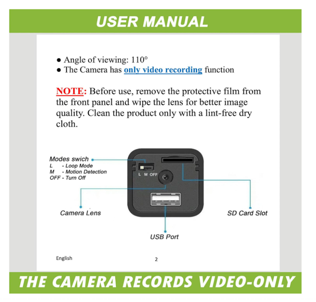 DIVINEEAGLE Mini Spy Camera Hidden Camera Charger for Spying + 32GB SD Card | Se - Image 6