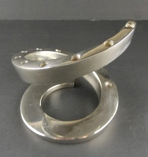 Danish Modern 1960s Dansk Designs Bertil Vallien Plated Spiral Candleholder