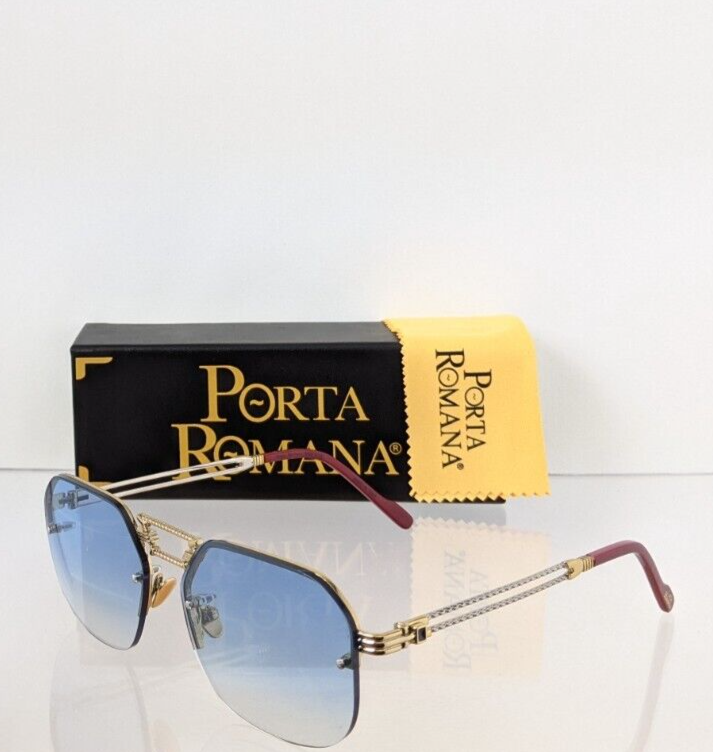 Pre-owned Porta Romana Authentic  Sunglasses Mod 1012 Col 600 B Vintage Frame In Blue
