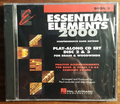 ESSENTIAL ELEMENTS 2000 Play-Along CD ONLY 2 Disc Set BRASS & WOODWINDS Band
