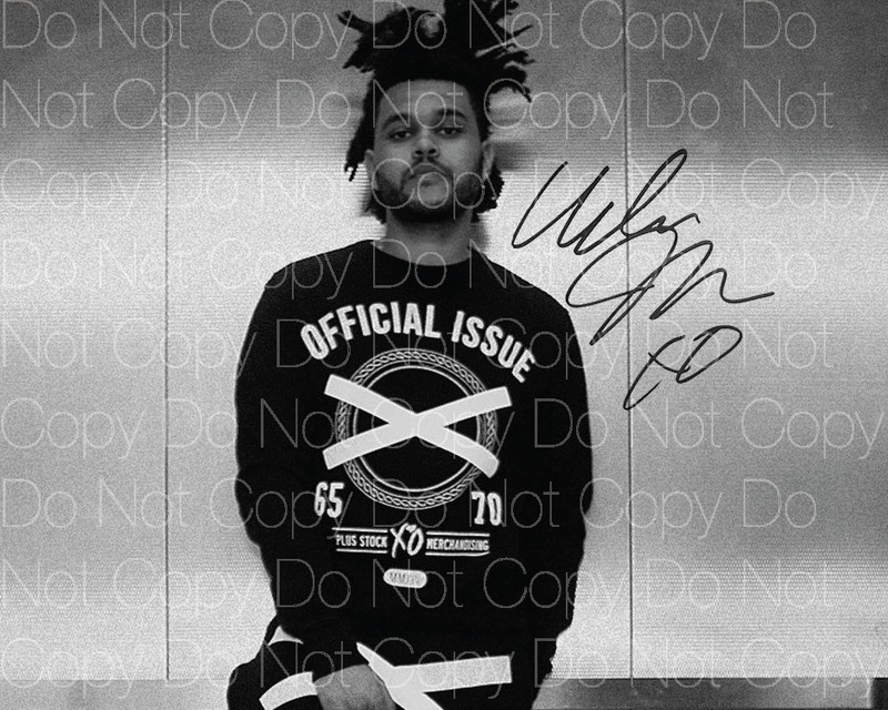Entertainment Memorabilia Autographs-Reprints Music The Weeknd rapper
