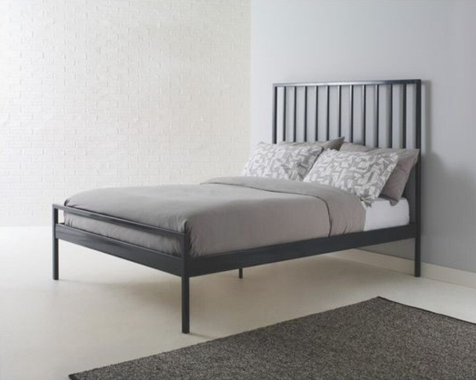 Habitat Standard Double Bed Frame Blue Metal in Earls Court, London Gumtree