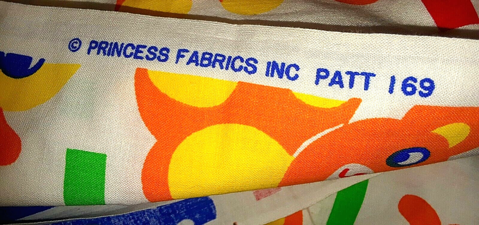 Vintage Princess Fabrics, Inc. Primary Colors Juvenile Animal Print 100% Cotton