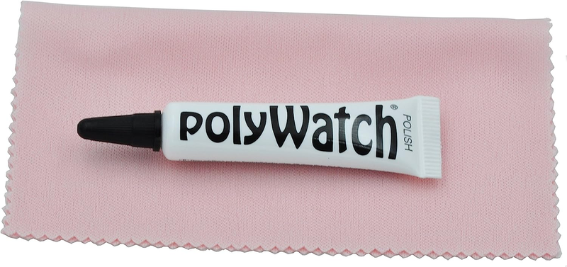 Poly Watch Plastic Crystal Glass Polish & Scratch Remover Repair Tool with Pink