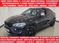 2018 18 BMW X6 3.0 M50D SUV 5DR DIESEL AUTO XDRIVE EURO 6 (S/S) (381 PS)