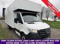 2022 MERCEDES SPRINTER 2.0 315Cdi 3.5t. Lwb 4.8m (16ft) Luton Box Van Eu 6 150ps