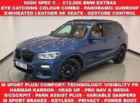 2018 67 BMW X3 3.0 30D M SPORT SUV 5DR DIESEL AUTO XDRIVE EURO 6 (S/S) (265 PS)