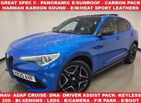 2020 ALFA ROMEO STELVIO 2.0T TI SUV 5DR PETROL AUTO Q4 AWD EURO 6 (S/S) 280 PS