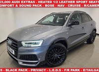 2018 AUDI Q3 2.0 TDI BLACK EDITION SUV 5DR S TRONIC QUATTRO EURO 6 (S/S)150 PS