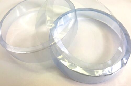 Clear Heat Shrink Bands - Fits Round Plastic Soup/Deli Container Cups 1000 Pack