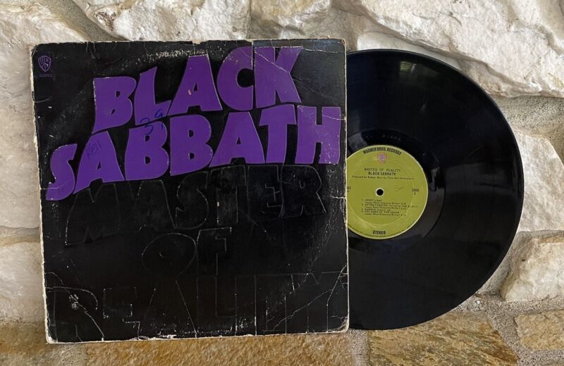 Black Sabbath Master Of Reality Warner Bros Vinyl Lp Record Bs 2562 Green F/G