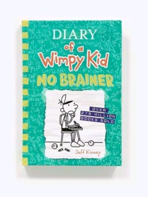 Diary of a Wimpy Kid No Brainer Book 18 by Jeff Kinney 2024 Hardcover New