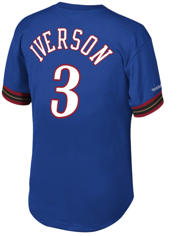 ✨美品NIKE Sixers Iverson ゲームシャツノースリーブ メッシュ ✨美品NIKE Sixers Iverson ゲームシャツノースリーブ メッシュ