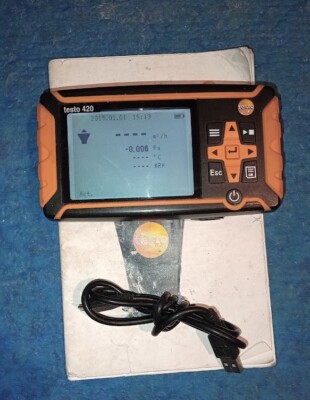 Testo 420 Differential Pressure Instrument, Stand-Alone Device (0560 0420)