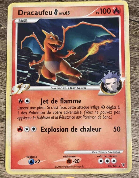 Carte PokÃ©Mon Dracaufeu Team Galaxie,20/147 Vainqueurs SuprÃªMes Fr