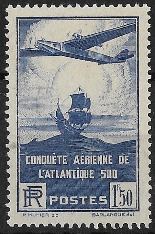 France - Traversee De L'Atlantique Sud NÂ° 320 Neuf *