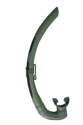 Mares Dual Scuba Diving Snorkel Ideal for Free Diving with Easy Breathing Green