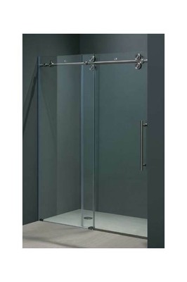 72 in. Frameless Shower Door in Clear Glass Hardware [ID 81403]